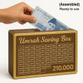 Mister Traders Brand Acrylic Golden Umrah Saving Wooden Box I Umrah Saving Box I Saving Box I Wooden Money Box I Money Saving Box I Gift Box I Money Box I Umrah Box I Umrah Money Saving Box I Umrah Money Box I Umrah Saving Box I Umrah. 