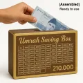 Mister Traders Brand Acrylic Golden Umrah Saving Wooden Box I Umrah Saving Box I Saving Box I Wooden Money Box I Money Saving Box I Gift Box I Money Box I Umrah Box I Umrah Money Saving Box I Umrah Money Box I Umrah Saving Box I Umrah. 