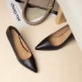 Women Block Platform heels pumps shoes ladies casual shoes. 