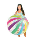 MeterMall Big Beach Ball Set Jumbo Giant Beach Balls, Oversized Blow Up Plastic Game Rainbow Beach Balls For Swimming Summer Pool Or Beach 28inch. 