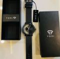 Wrist Watch TOMI T080 Hollow Design, Half Transparent, Leather Strap, Slim Luxury Leather Strap with box. 