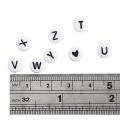 100Pcs Letter Beads Round Letter Alphabet Beads Acrylic Beads DIY Jewelry Making Bracelet Necklace Accessories. 