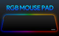 Mouse pad Gaming XXL  NATOL RGB NT-MP02 Extended Large Mouse Mat with 12 Light Effects, Non-Slip Rubber Base, Smooth Surface, for Keyboard & Mouse 31.5 x 11.8 inches. 
