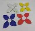 FLOWERS BAIL SHAPE CRAPE PAPER BANNER PACK OF 4 FLOWER BANNER IN MULTI COLOR. 