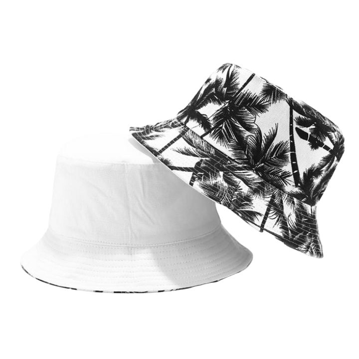 Two Side Bucket Hat For Men Women Hip Hop Fisherman Hat Adult Summer Flat Cap