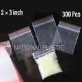2 × 3 inch Zip Lock Polyethylene Bags Bundle Of 300 Pcs. 