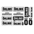 ohlins shock absorber sticker for motorcycle decals vinyl waterproof logo transparent transfer stickers. 