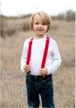 Elastic Suspenders For Kids ( Kids Red Suspender )  - 1 Piece. 