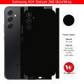 Samsung Galaxy A54 Skin/Wrap 360 Protection Sheet/ Carbon fiber/ Matte/ Transparent/ Lamination Back And Sides Included Camera Skin. 