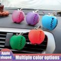 1pc Apple Shaped Car Air Freshener Dual Use Vent Clip & Dashboard Perfume Long-Lasting Fruity Scent Cute Colorful Auto Interior Alcohol-Free Aromatherapy Diffuser. 