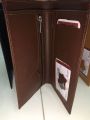 CUSTOMIZE NAME AND PICTURE ENGRAVED LONG WALLET AND KEYCHAIN WITH BOX PACKING. 