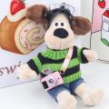Head dog smiley strap webbing luminous sound camera pendant simulation doll mini camera backpack. 