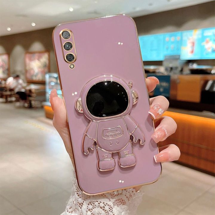 For Samsung Galaxy A50s A50 A30s Back Cover with Cartoon Astronaut