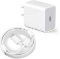 Apple 20W USB-C Power Adapter 2 Pin Iphone Adapter Charger 20W USB-C Power, A+ Copy 20 watt. 
