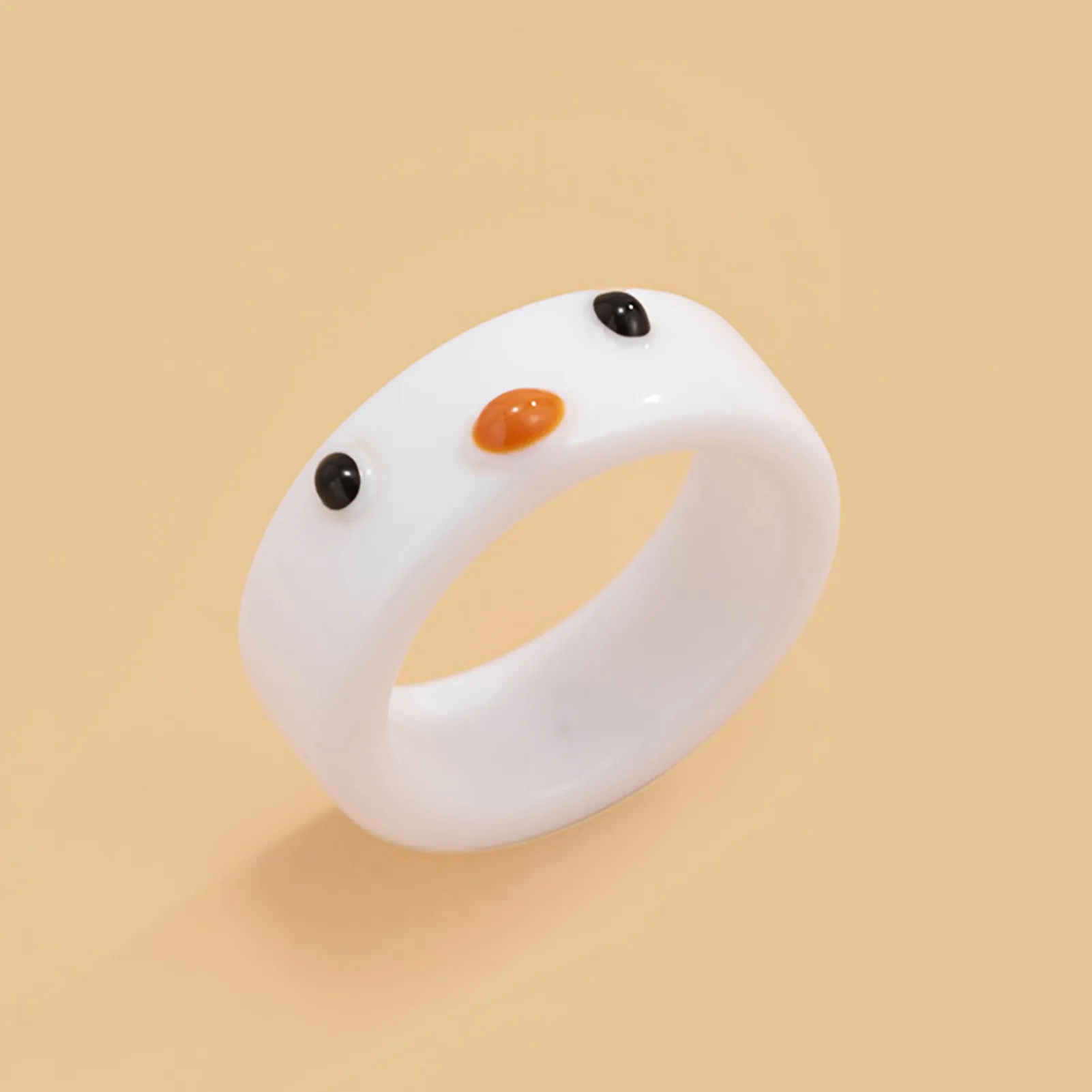 Finger Ring Wide Resin Animal Pattern RIng | Daraz.pk