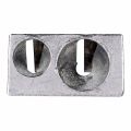 Deli - E39762-Pencil Sharpener #2 Holes - Silver. 