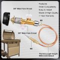 NCANRUI Low Pressure Gas LPG Fireplace Failure Safety Control Valve Kit Gas Heater Thermocouple Replacement 5/8-18UNF. 