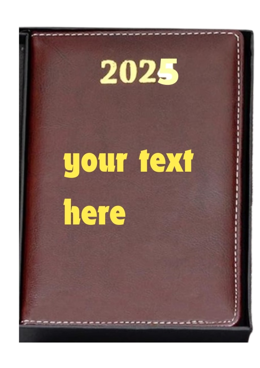 Customized A5 Diary with 2025 Calendar – Personalized with Your Name, Perfect Corporate and Personal Gift