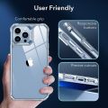 Compatible with iPhone 13 Pro Max Case, Military-Grade Drop Protection, Shock-Absorbing Corners, Yellowing-Resistant Hard Back, Scratch Resistant, Clear. 