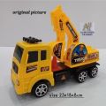 City builder construction Vehicle Manual Shovel Toy Truck For kids Backhoe Toy Truck For kids Crane Toy Excavator Construction Toy Truck for Kids Friction Powered. 