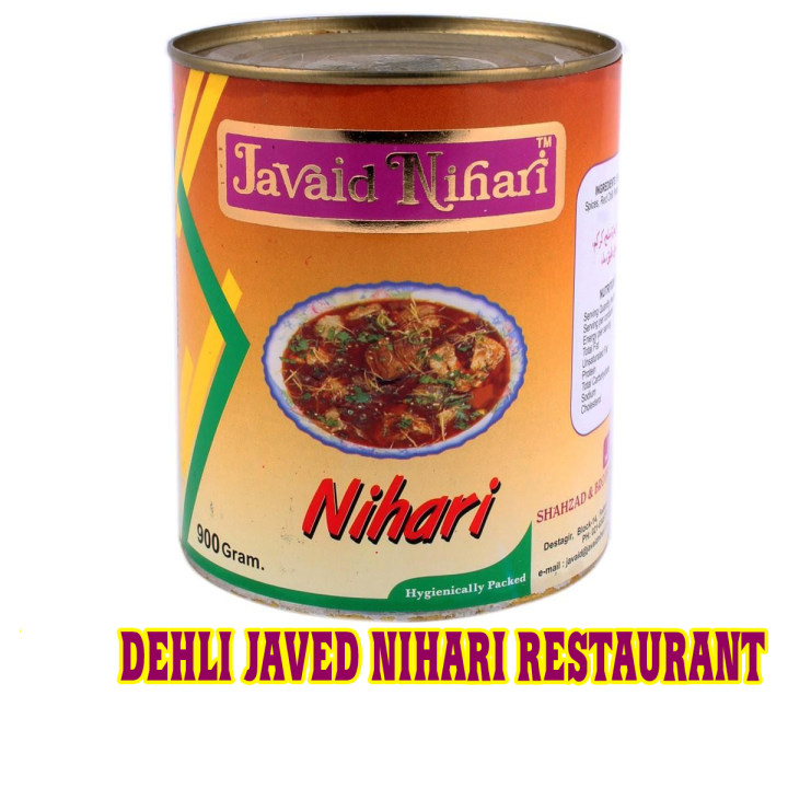 Enjoy the taste of Pakistani Top famous Javaid Nihari - 900 Gram Tin Pack