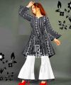 Chunri Stylish Steam Printed Frock with Sharara 2 Pcs Ladies Suit Ready to Wear for Girls and Women OF. 