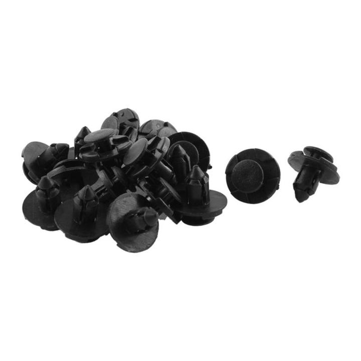 20 pcs Plastic Rivets for Clip Screw Type Fastener, Black