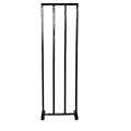 High Quality Steel Wickets Stumps For Cricket Ideal For Indoor Outdoor Tape Ball Cricket Match - Black. 