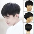 Synthetic Hair Wigs Short Black Cute Boy Cosplay Wig Natural Faux Hair Fiber. 