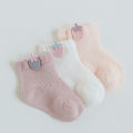 3 Pairs/Pack Summer Baby Socks Combed Cotton Boneless Cartoon Mesh Baby Socks Thin Soft Children'S Socks For Boys And Girls. 