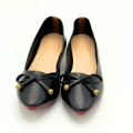Ultra-Light Pretty Red, Yellow, and Black Ladies' Pumps with Ultra-Soft Cushioning Like Feathers, Minimalist Ribbon Knot Design – Essential for Everyday Use, University/College, Office, and Casual Wear. 