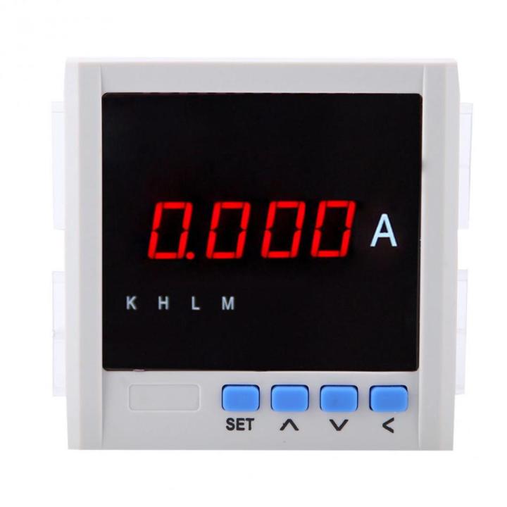 1 Pcs Single Phase Ammeter Digital AC Ammeter Display Programmable Single Phase AC Ammeter 1A/5A with 485 Communication Electric Current Meter