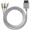 6amLifestyle Wii AV Cable, Gold Plated Composite Audio Video Lead 3-RCA Composite TV Cable Compatible with Nintendo Wii & Wii U Game Console(1.8M/5.9feet). 