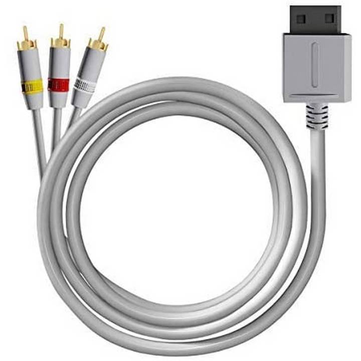 6amLifestyle Wii AV Cable, Gold Plated Composite Audio Video Lead 3-RCA Composite TV Cable Compatible with Nintendo Wii & Wii U Game Console(1.8M/5.9feet)