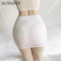 ECHIDNA Women Mini Skirt Ultrathin Skinny Mini Skirt Solid Color Low-rise See-through Hip Lifting Short Women Clubwear Ultrathin Skinny Mini Skirt. 
