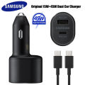 45 Watt Super Fast Dual Car Charger (45W+15W) / 45W Super Fast Car Charger with Type C To Type C cable. 