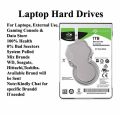 Laptop Internal Hard Drive Hard Disk Drive with 100% Health 1TB, 750GB, 640GB, 500GB, 320GB, 250GB. 