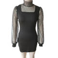 Sheath Dress Elastic Women Soft Mini Dress. 
