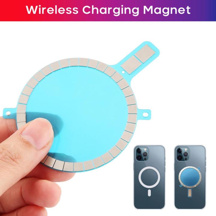 Geartronic DIY Wireless Charging Magnet For Apple Iphone 13 12 Pro Max 11 Xs X Xr 8 Compatiable With Magsafe Case Magnetic Ring Sticker