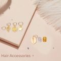 80Pcs Hair Jewelry Braid Accessories Decorations Metal Hair Ring. 