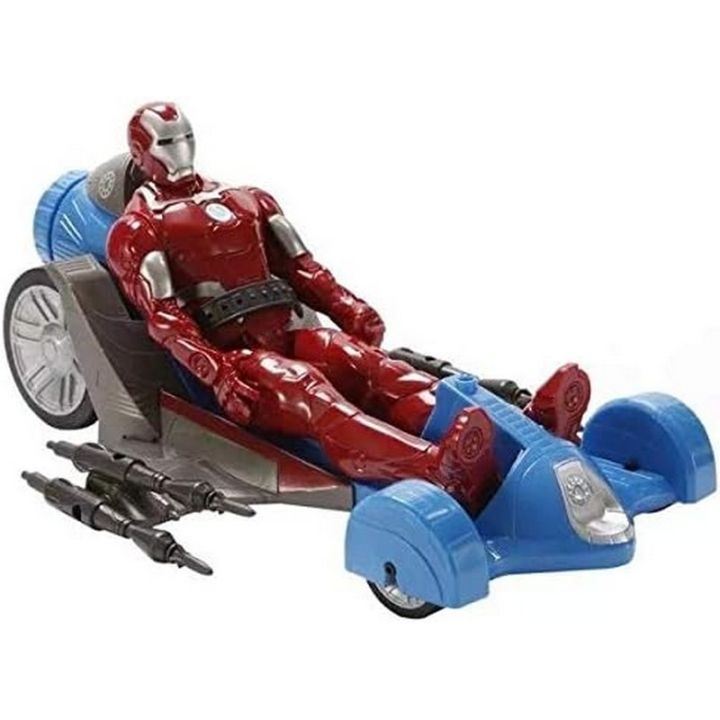 Hasbro:%20MARVEL%20TITAN%20HERO%20SERIES:%20IRON%20MAN%20WITH%20BATTLE%20RACER%20(A7363)%20-%20Image%203