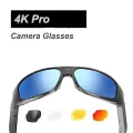 OhO sunshine OhO Smart Camera Glasses 4K Pro,24M Resolution  Sports Cam Sunglasses with Built-in 64GB Memory for Outdoor Sport Unisex. 