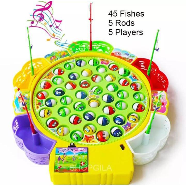 Fishing Game 45 pieces (Cell Operated,Box packed,Large Size)