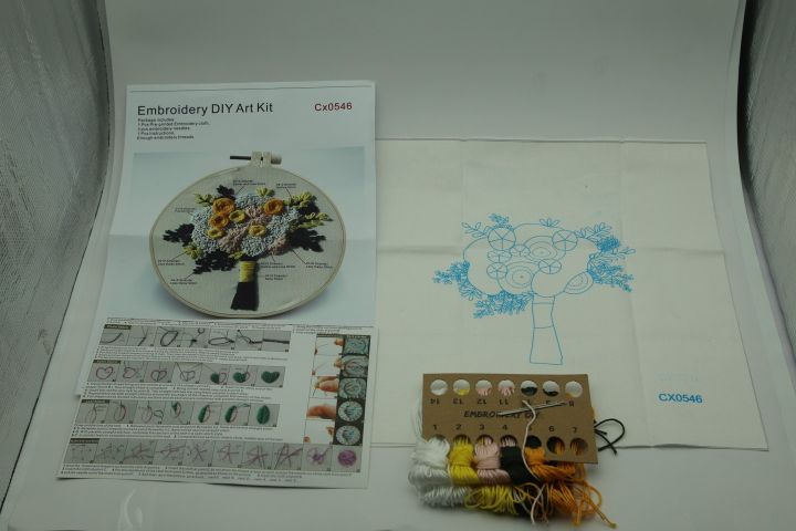 Embroidery%20Kit%20Beautiful%20Flower%20Theme%20Embroidery%20Kit%20For%20Home%20Decor.%20-%20Image%203