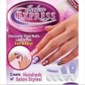 Saloon Express Nail Art Stamping Kit For Women - Purple. 
