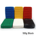 Klay On Plus Polymer Clay Oven Bake Single Color Block - 100g. 
