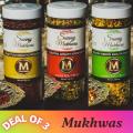 Mukhwas - Pack of 3 - Export Premium Quality Yellow Ribbon, Cocktail, Hum Tum Mouth Freshener. 