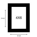 Table/Wall Photo Frame for Home Décor, Black 4" x 6", Suitable for Bedroom, Office Desk. 