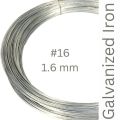 (12 meters) Silver Galvanized wire #16 (1.6mm) 200 grams for flower crafting and artificial jewellery making bangles bracelets earrings. 