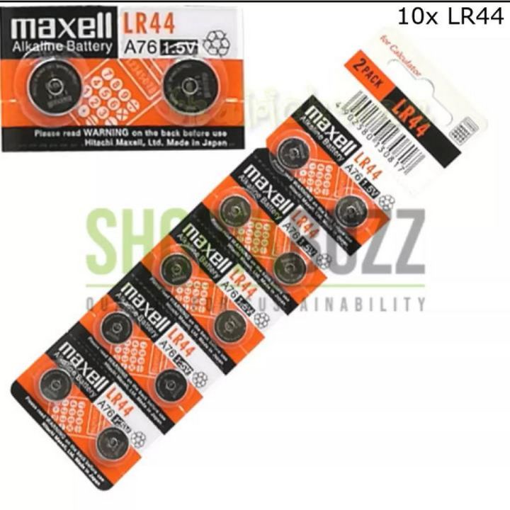 10pcs AG13 LR44 LR1154 SR44 A76 357A 303 357 1.5v Alkaline Button Cell Battery| 24-7 STORE